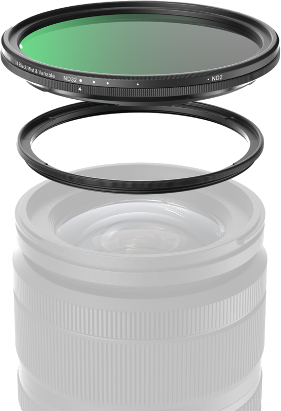 800q-05_131168 SmallRig 5170 Magnetic 67mm VND Filter/Black Mist –säädettävä ND/Black Mist-suodin