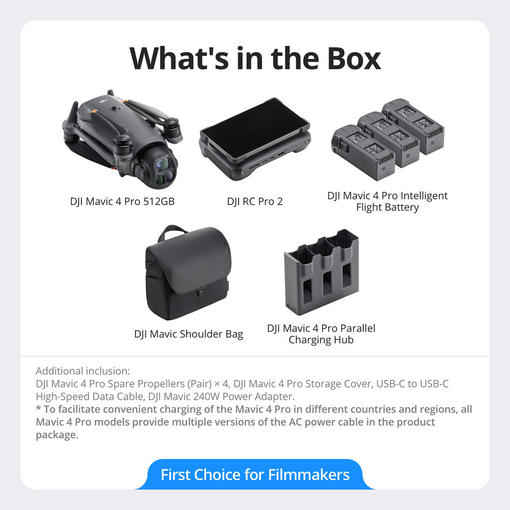 DJI Mavic 4 Pro 512gb Creator Combo (DJI RC 2) -drone