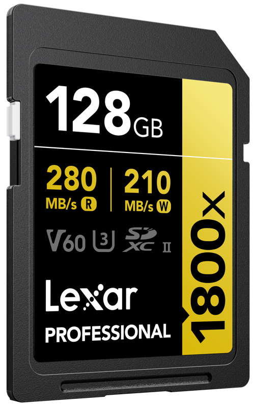 800q-03_117586 Lexar Pro 1800x SDXC U3 (V60) UHS-II R280/W210 128GB -muistikortti