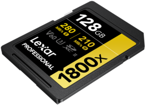 800q-04_117586 Lexar Pro 1800x SDXC U3 (V60) UHS-II R280/W210 128GB -muistikortti