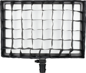 Nanlite Eggcrate for Lumipad 25 on suorakaiteen muotoisille LED-studiovaloille suunniteltu hunajakennoverkko-kiinnike, joka sopii valon ohjaamiseen valokuvauksessa tai videokuvauksessa jalustalle asennettuna.
