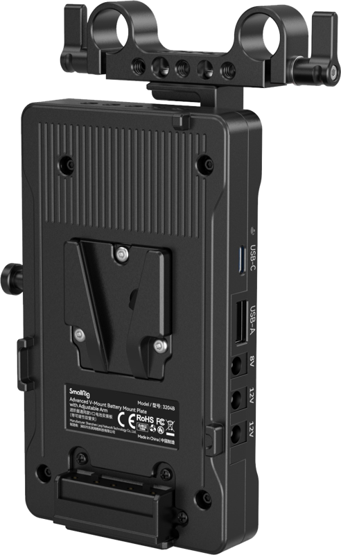 800q-02_117027 SmallRig 3204 Advanced V-Mount Battery Mount Plate with Adjustable Arm