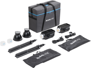 800q-02_127004 Nanlite FS-300B Bi-Colour 2 light kit with stand