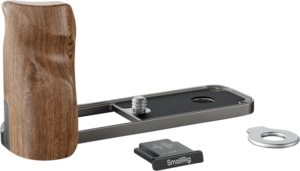 SmallRig 5394 L-Shaped Mount Plate with Wooden Handle for FUJIFILM X half Charcoal Silver