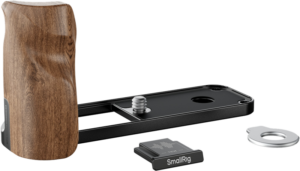 800q-02_133476 SmallRig 5224 L-Shaped Mount Plate with Wooden Handle for FUJIFILM X half Black