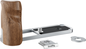 800q-02_133477 SmallRig 5223 L-Shaped Mount Plate with Wooden Handle for FUJIFILM X half Silver