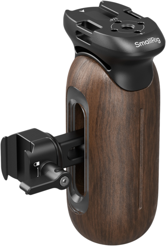 800q-02_133555 SmallRig 5239 Wooden Side Handle with NATO Clamp