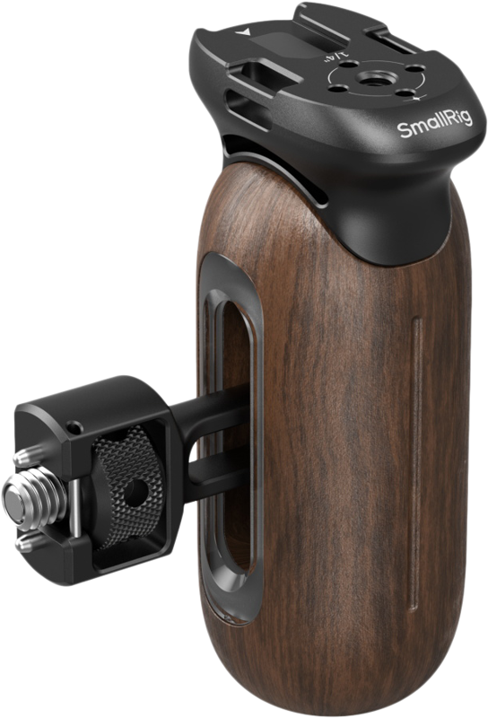 800q-02_133556 SmallRig 5238 Wooden Side Handle with 1/4"-20 & 3/8''-16 ARRI Locating Screws