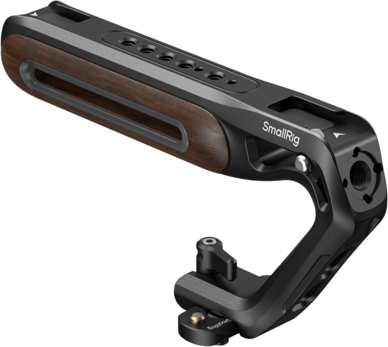 800q-02_133694 SmallRig 5251 Wooden Top Handle with NATO Clamp