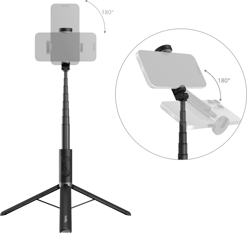 800q-03_133358 SmallRig 5291 ST30 Lite One-Touch Deploy Selfie Stick Tripod