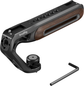 800q-03_133693 SmallRig 5252 Wooden Top Handle with 1/4''-20 and ARRI 3/8''-16 Locating Screw