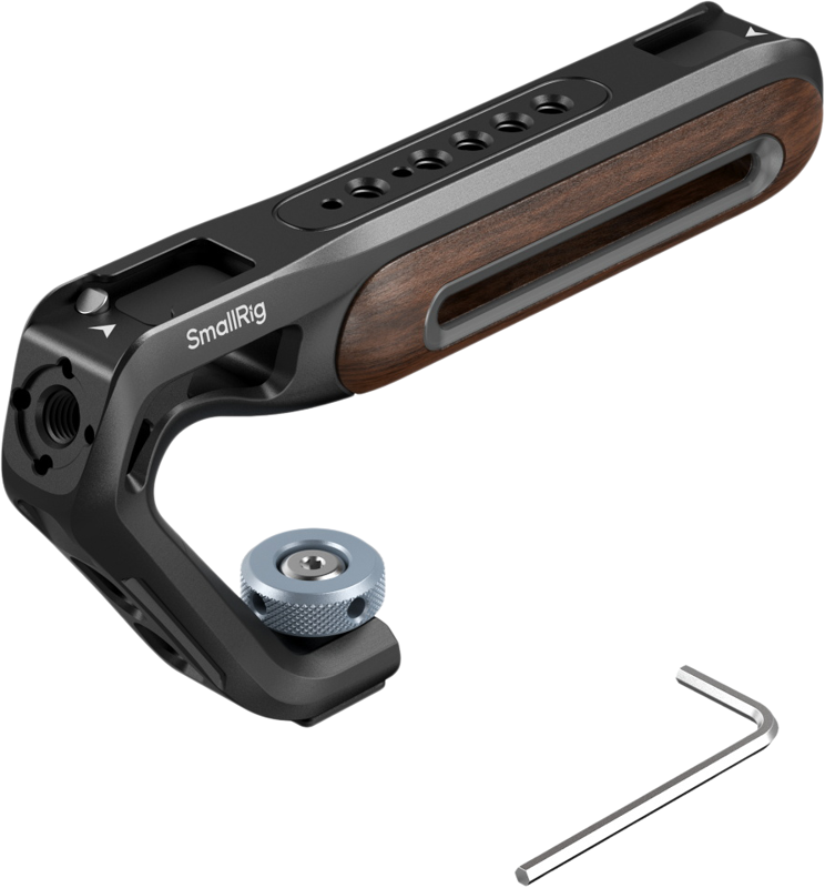 800q-03_133695 SmallRig 5250 Wooden Top Handle with Cold Shoe Mount
