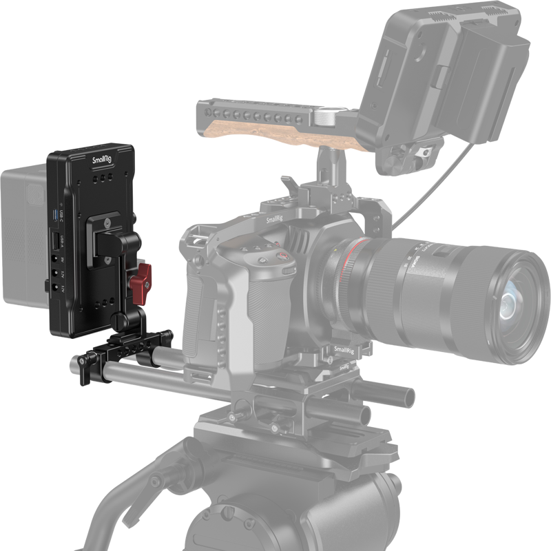 800q-04_117027 SmallRig 3204 Advanced V-Mount Battery Mount Plate with Adjustable Arm