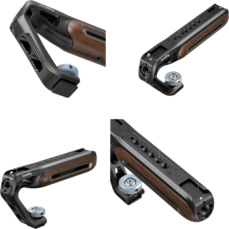 800q-04_133695 SmallRig 5250 Wooden Top Handle with Cold Shoe Mount