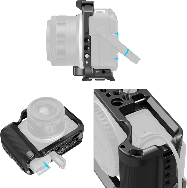 SmallRig 5427 Cage for Canon EOS R50 V Musta