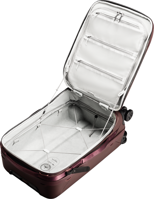 Peak Design Roller Pro Carry-On + Camera Cube V2 X-large, punainen