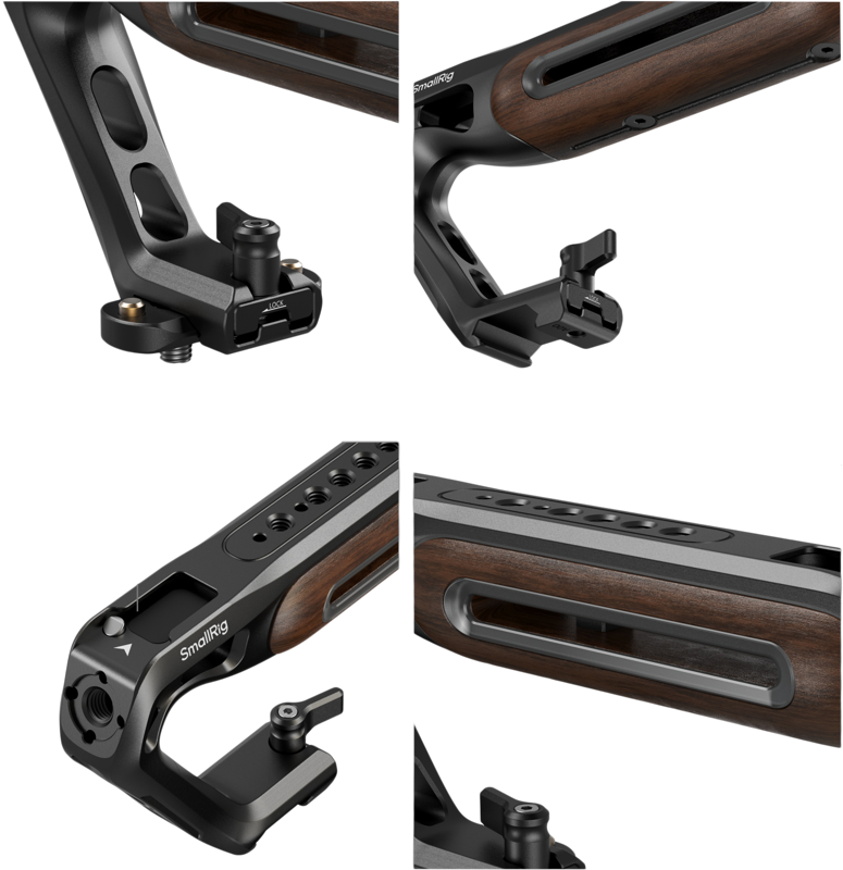 800q-05_133694 SmallRig 5251 Wooden Top Handle with NATO Clamp