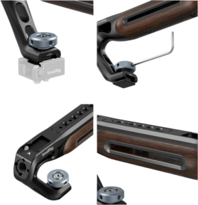 800q-05_133695 SmallRig 5250 Wooden Top Handle with Cold Shoe Mount