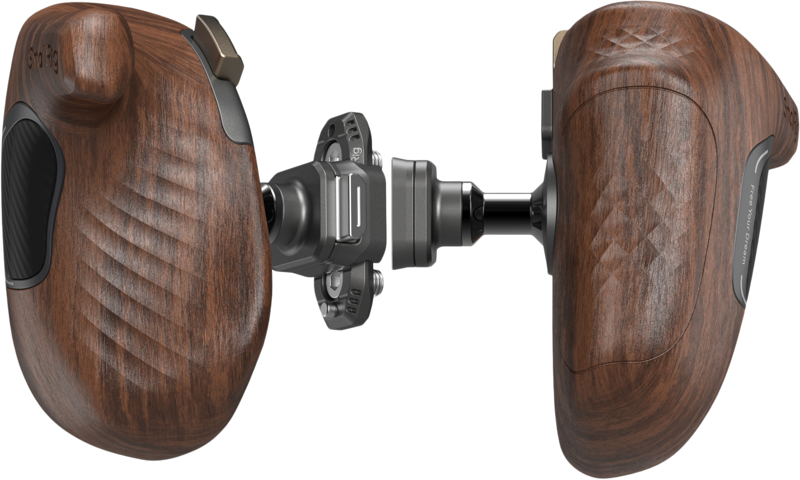 800q-06_133656 SmallRig 5161 ImageGrip Series Wooden Handle with NATO Clamp (Left Side)