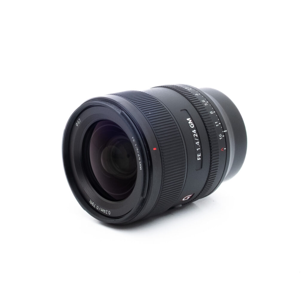 Sony 24mm f14 GM-2-3 Sony FE 24mm f/1.4 GM (Kunto K5, Takuu 12kk) - Käytetty
