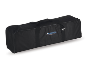 1383899406_091 The Westcott Compact Carry Case is a black rectangular bag with zipper, handles and Westcott logo on the side, ideal for carrying your gear.