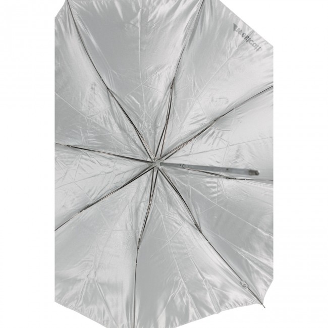 1462364345_582 Westcott 109 cm Optical White Satin Collapsible Umbrella