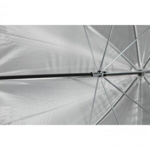 1462364540_713 Westcott 114cm Optical White Satin Umbrella with Removable Black Cover