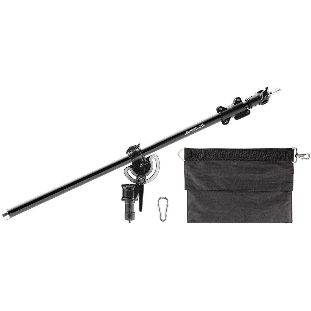 1592222032_278 Westcott Mini Boom Arm mustana, sisältää painolaukun.