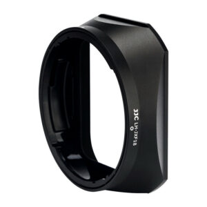 1636634715_235 Black JJC LH JXF18 backlighting, petal-shaped and marked on the side, visible on a white background.