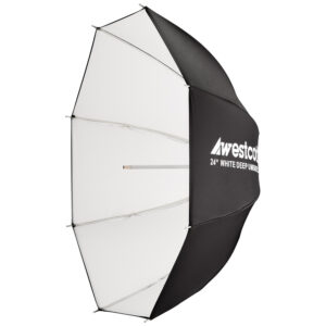 1656339495_287 Westcott Deep Umbrella - White Bounce (61 cm)