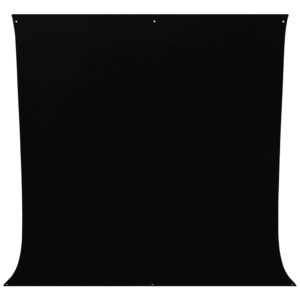 1673954162_015 Westcott Wrinkle-Resistant Backdrop - Rich Black (2,7 x 3 m)