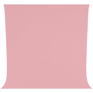 1674027975_804 The Westcott Wrinkle-Resistant Backdrop in Blush Pink (2.7 x 3m) is presented with a smooth hanging design and gentle curves at the bottom edges.