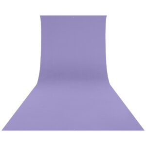 1674034615_627 Westcott Wrinkle-Resistant Backdrop in light purple (2.7 x 6.1 m) provides a seamless, smooth surface that extends vertically and horizontally, providing a continuous background ideal for photography or videography.