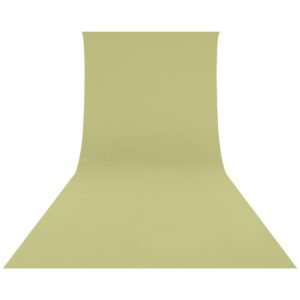 1674042505_637 Westcott Wrinkle-Resistant Backdrop, Light Moss Green (2,7 x 6,1 m) tarjoaa saumattoman pinnan, joka ulottuu seinästä lattiaan ja sopii täydellisesti tasaisen taustan luomiseen valokuvausta varten.