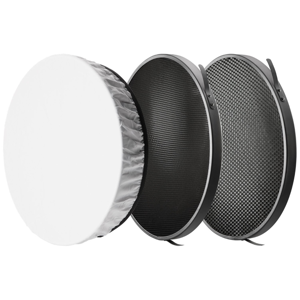 1697119081_144 Westcott 45 Degree Deep Focus Reflector with Honeycomb Grids & Diffusion (Bowens Mount)