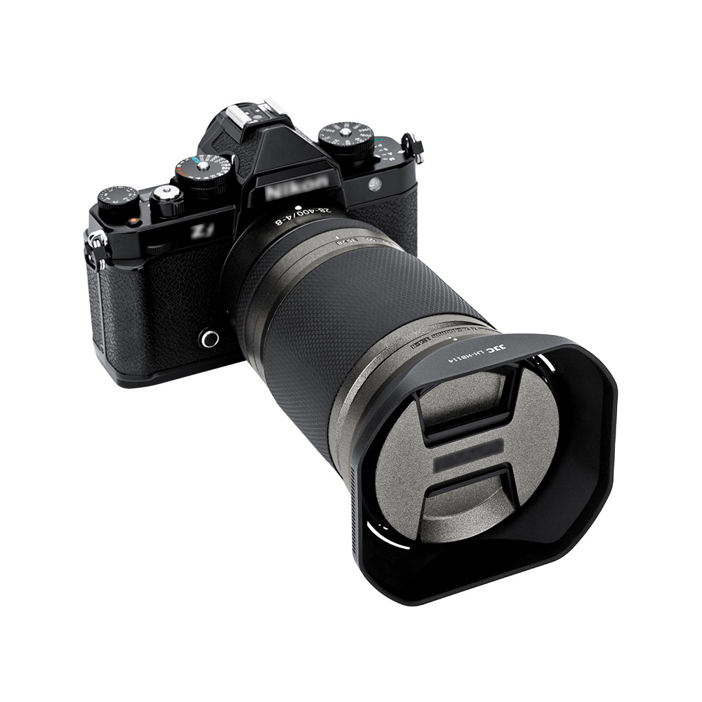 JJC LH-HB114 -vastavalosuoja (Nikon Z 28-400mm f/4-8 VR, Z 24-120mm f/4 S)