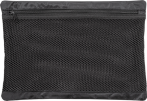 BW OUTDOOR CASES MESHBAG /MB FOR TYPE 4000 on suorakulmainen musta verkkopussi, jossa on vetoketju ja joka on suunniteltu tavaroiden säilytykseen ja järjestämiseen.