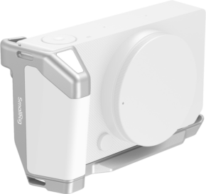 800q-01_134147 SmallRig 5390 L-muotoinen kiinnityslevy ja kahva Sigma BF Silverille koteloi valkoisen kameran turvallisesti ja tarjoaa kuvioidun otteen, pyöristetyt reunat ja tarkat leikkaukset, joiden ansiosta ohjaimet ovat helposti käytettävissä.