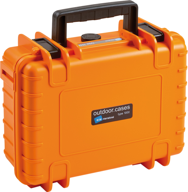 B&W Type 1000 hard camera bag (pre-cut foam), orange | Foto Monza