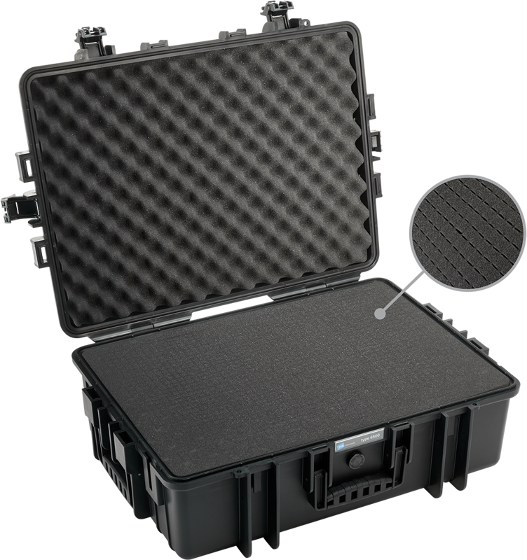 800q-02_112317 B&W Outdoor Cases Pre-Cut Foam /SI for type 6500 -esileikattu pehmustevaahto