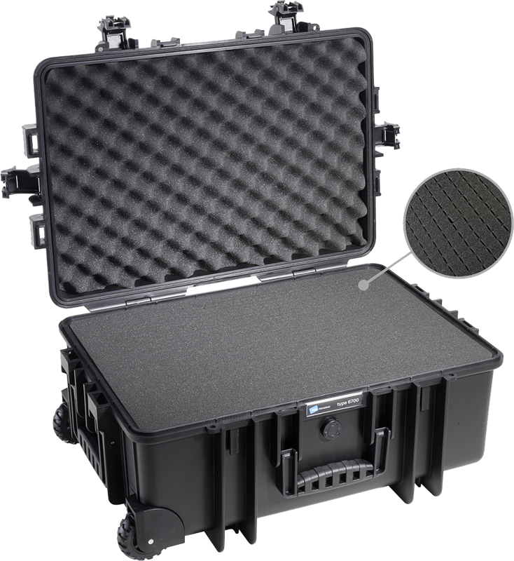 800q-02_112319 B&W Outdoor Cases Pre-Cut Foam /SI for type 6700 -esileikattu pehmustevaahto