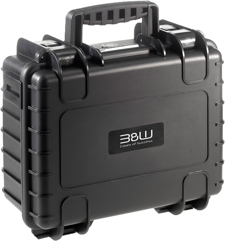 B&W Outdoor Cases Type 3000 for DJI Air 3 / DJI Air 3S / Black -suojalaukku, musta