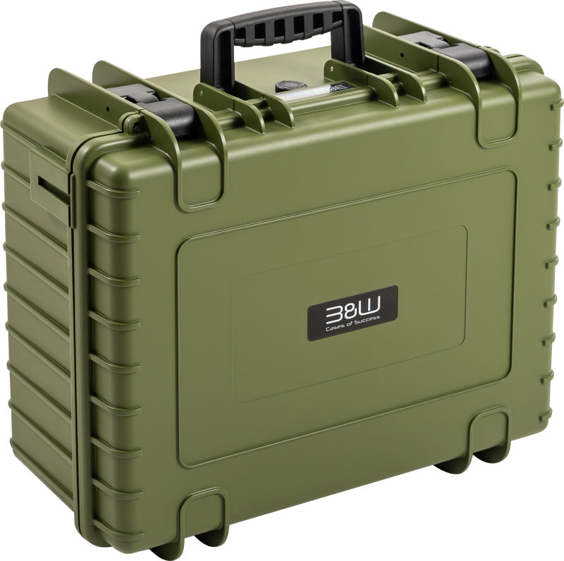 B&W Outdoor Cases Type 6000 (väliseinät) -suojalaukku, vihreä