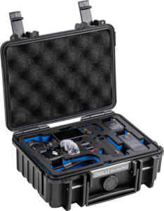 800q-02_127062 B&W Outdoor Case Type 500 for DJI Osmo Pocket 3 Creator Combo -suojalaukku, musta