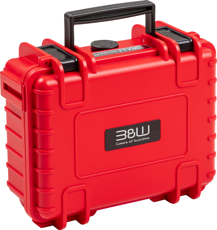 BW Outdoor Case Type 500 for DJI Osmo Pocket 3 Creator Combo -suojalaukku, punainen