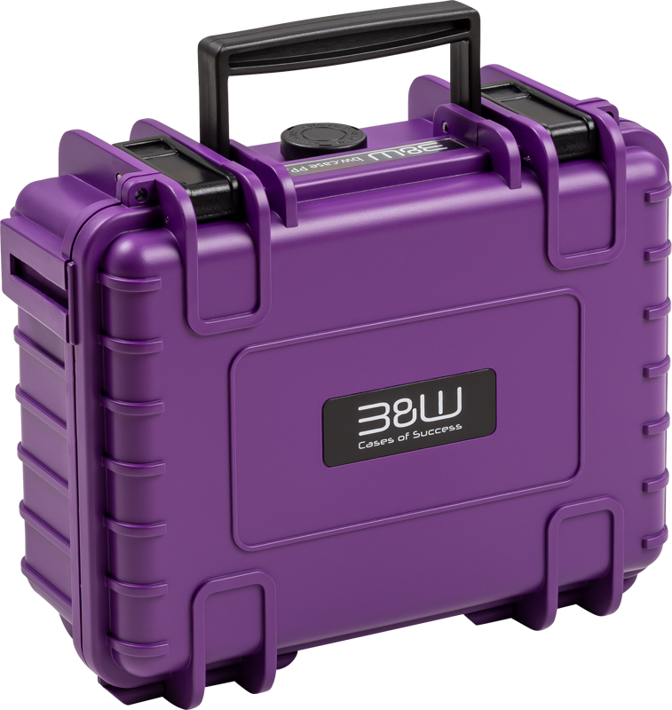 800q-02_127068 BW Outdoor Case Type 500 for DJI Osmo Pocket 3 Creator Combo -suojalaukku, violetti