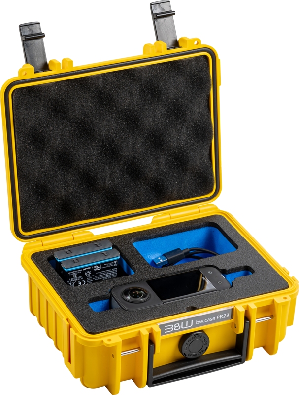 800q-02_127469 BW Outdoor Case Type 500 for Insta360 X3 -suojalaukku, keltainen