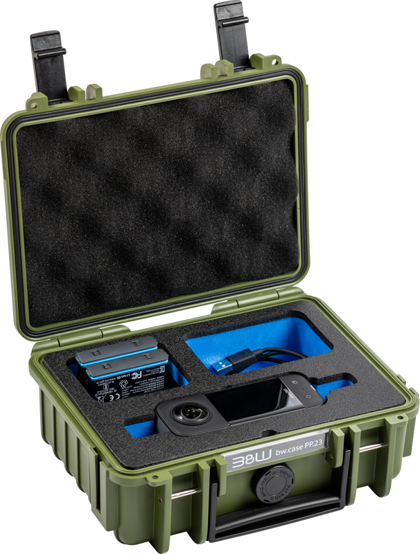 800q-02_127470 BW Outdoor Case Type 500 for Insta360 X3 protective case, green