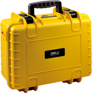 800q-02_128048 B&W Outdoor Cases Type 4000 for DJI Avata 2 -suojalaukku, keltainen