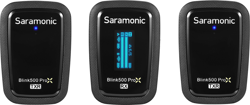 800q-02_128158 Saramonic Blink 500 ProX B2R 2.4GHz Dual-Channel Wireless Microphone System with Charging Case